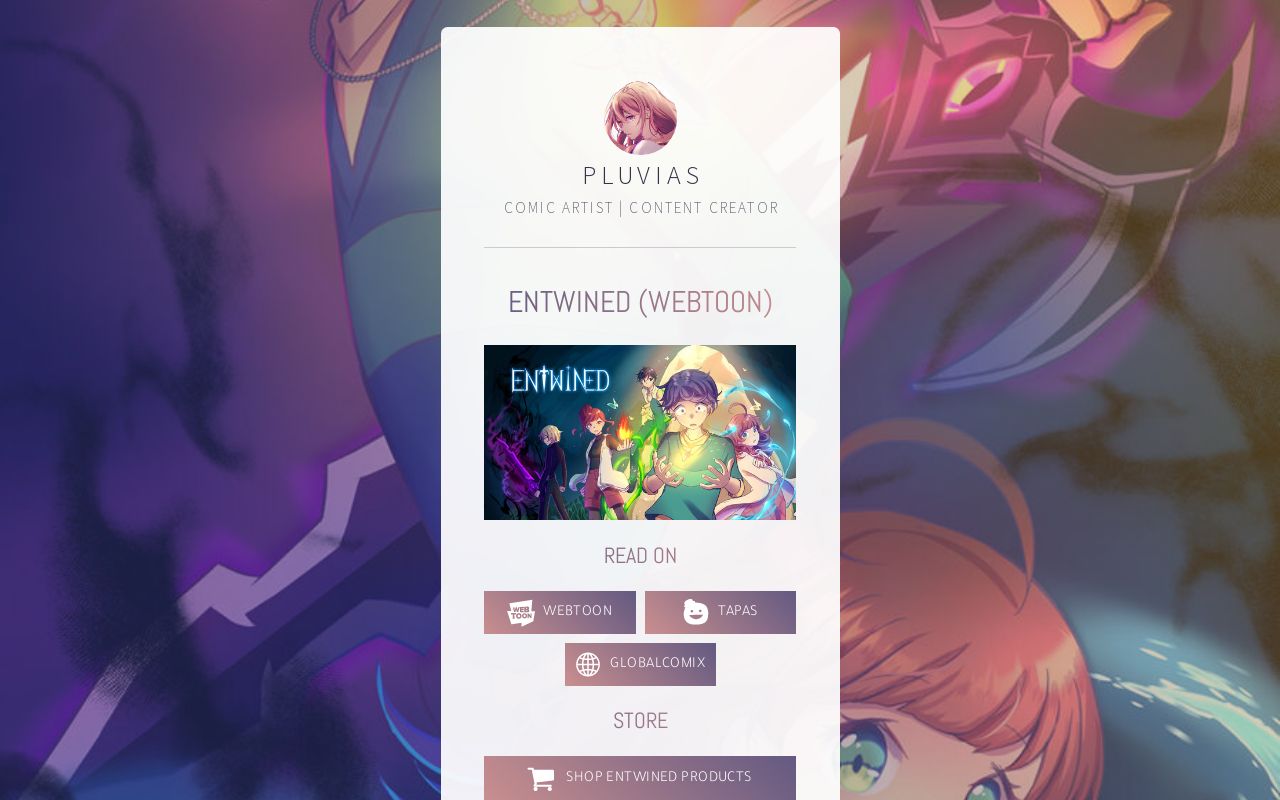 Carrd profile picture for @entwined
